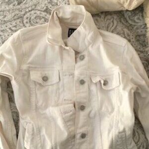GAP White Jean Jacket - Size Small. Worn only a few times
